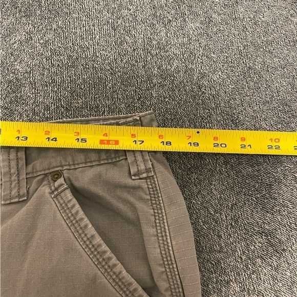 Carhartt Carpenter Shorts Men Size 36 Khaki 10 - Picture 4 of 9